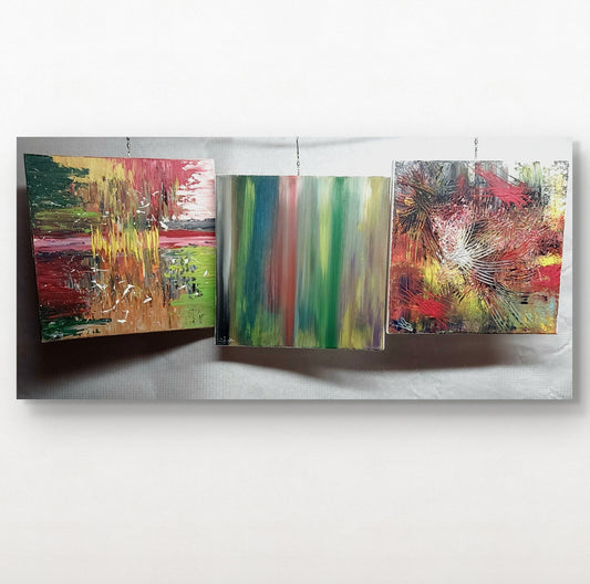 Original Leinwand Bilderset aus der Acryl Galerie Nr. 52 bis 54