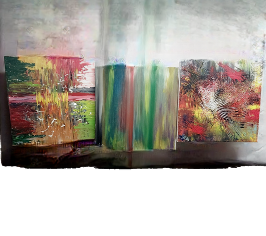 Original Leinwand Bilderset aus der Acryl Galerie Nr. 52 bis 54